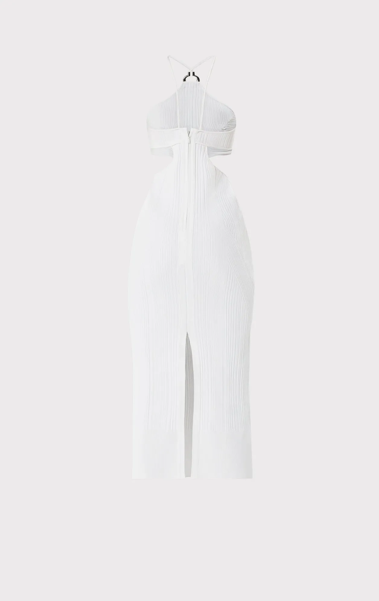 HALTER MIDI DRESS WITH HARDWARE