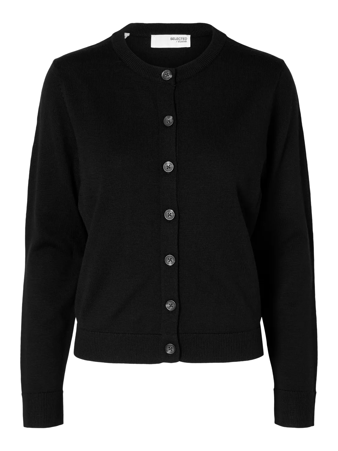 Hella Ls Knit Cardigan - Black