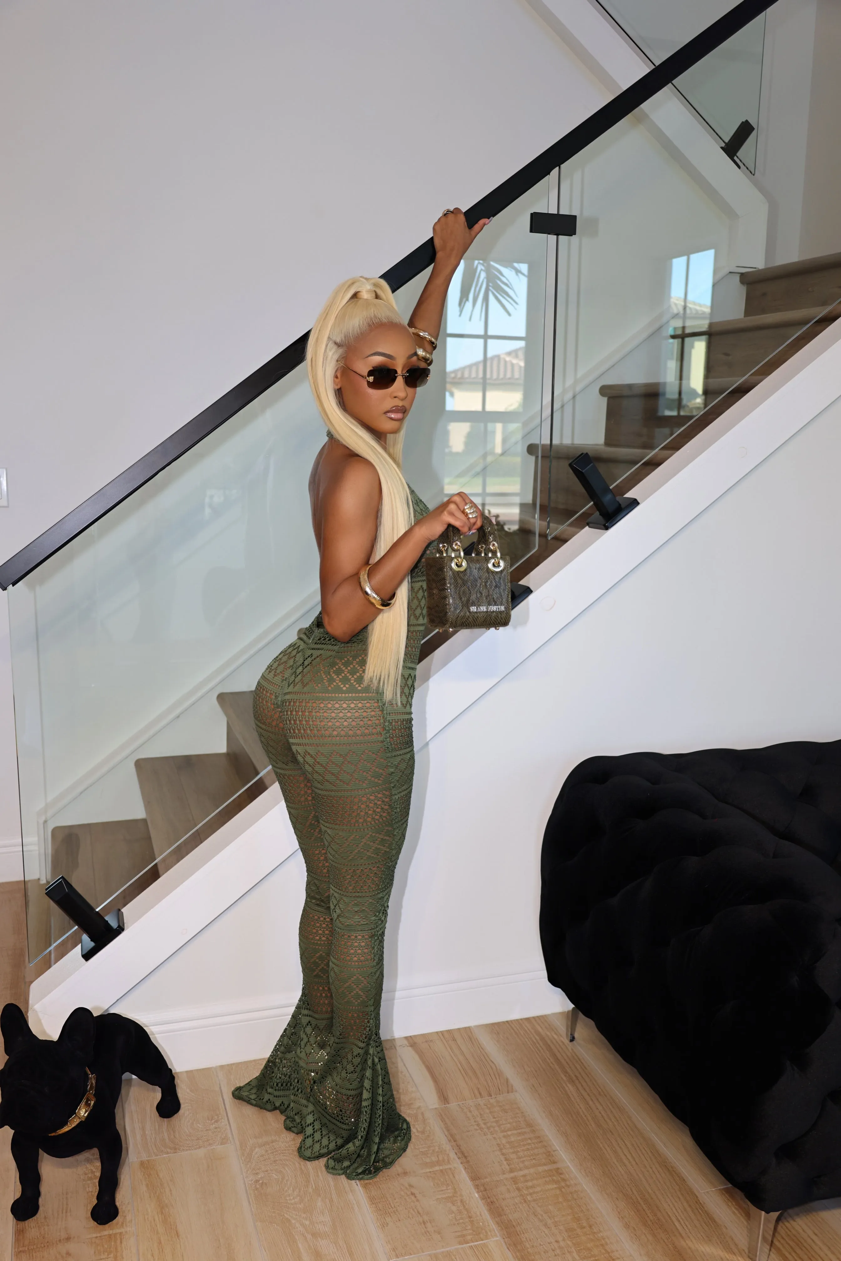 Honey Dew Jumpsuit Olive Green