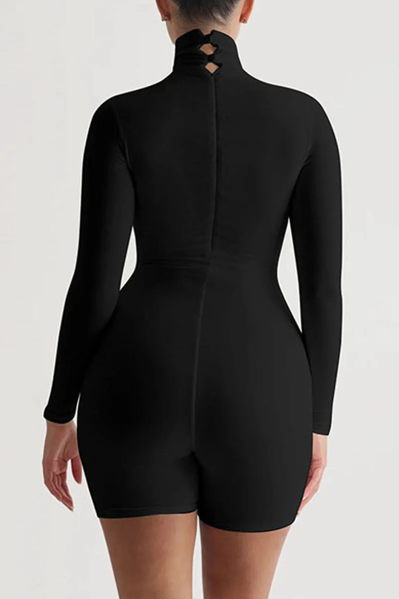 JL0438 Turtle Neck Long Sleeve Rompers