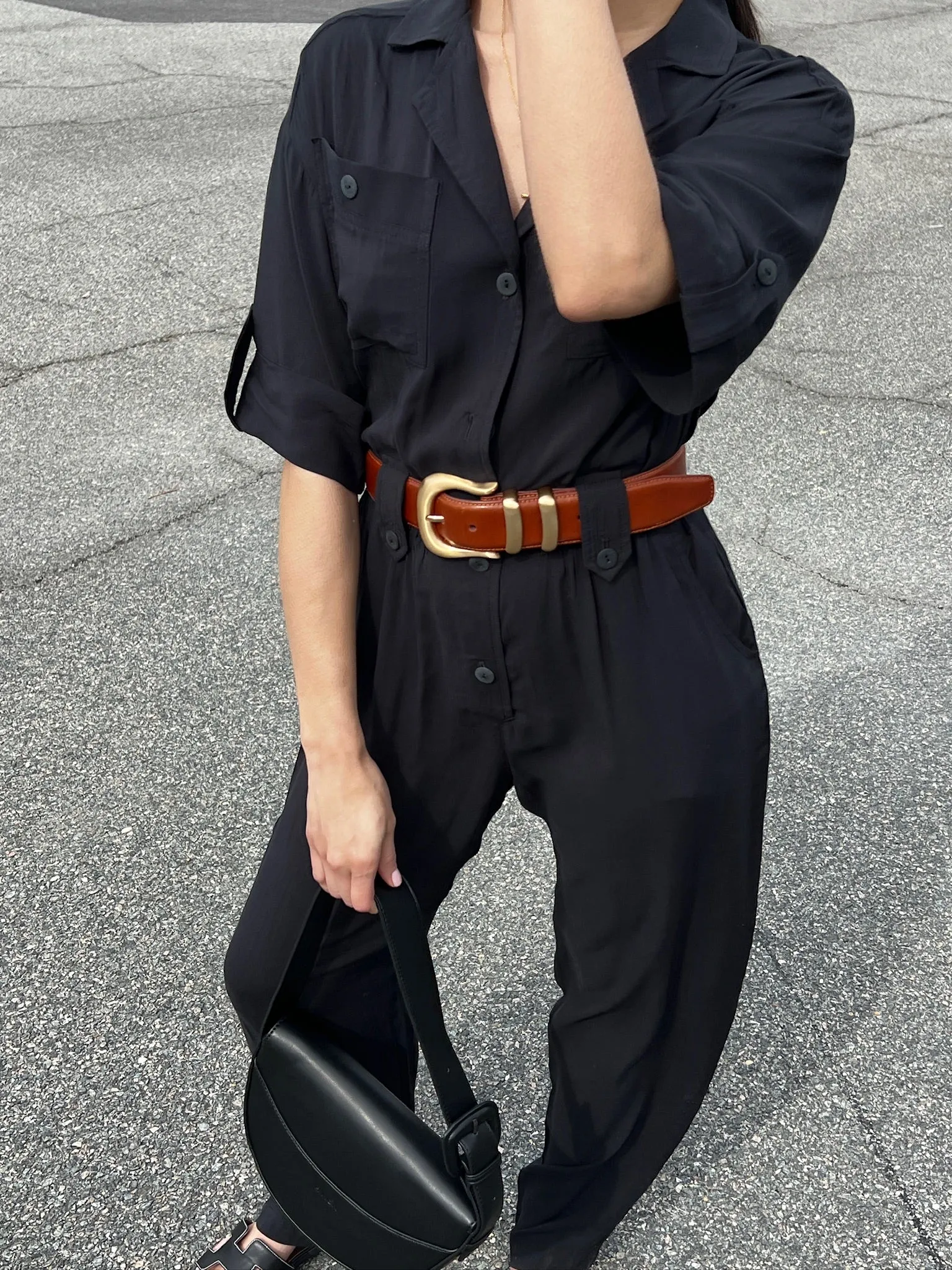 Johnny Sandwashed Voile Jumpsuit