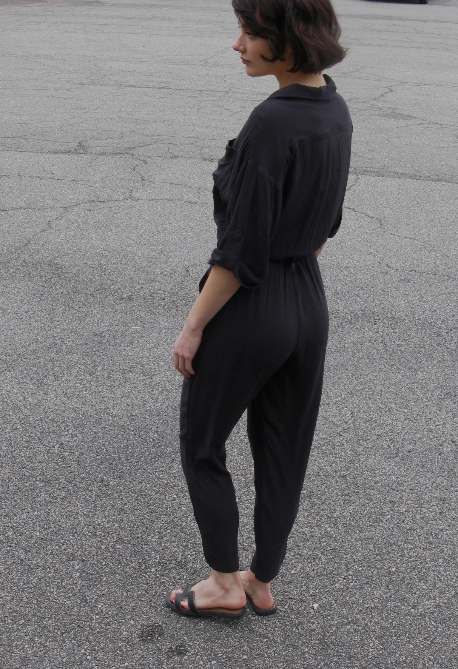 Johnny Sandwashed Voile Jumpsuit