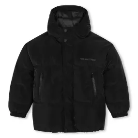 Karl Lagerfeld Black Puffer Jacket
