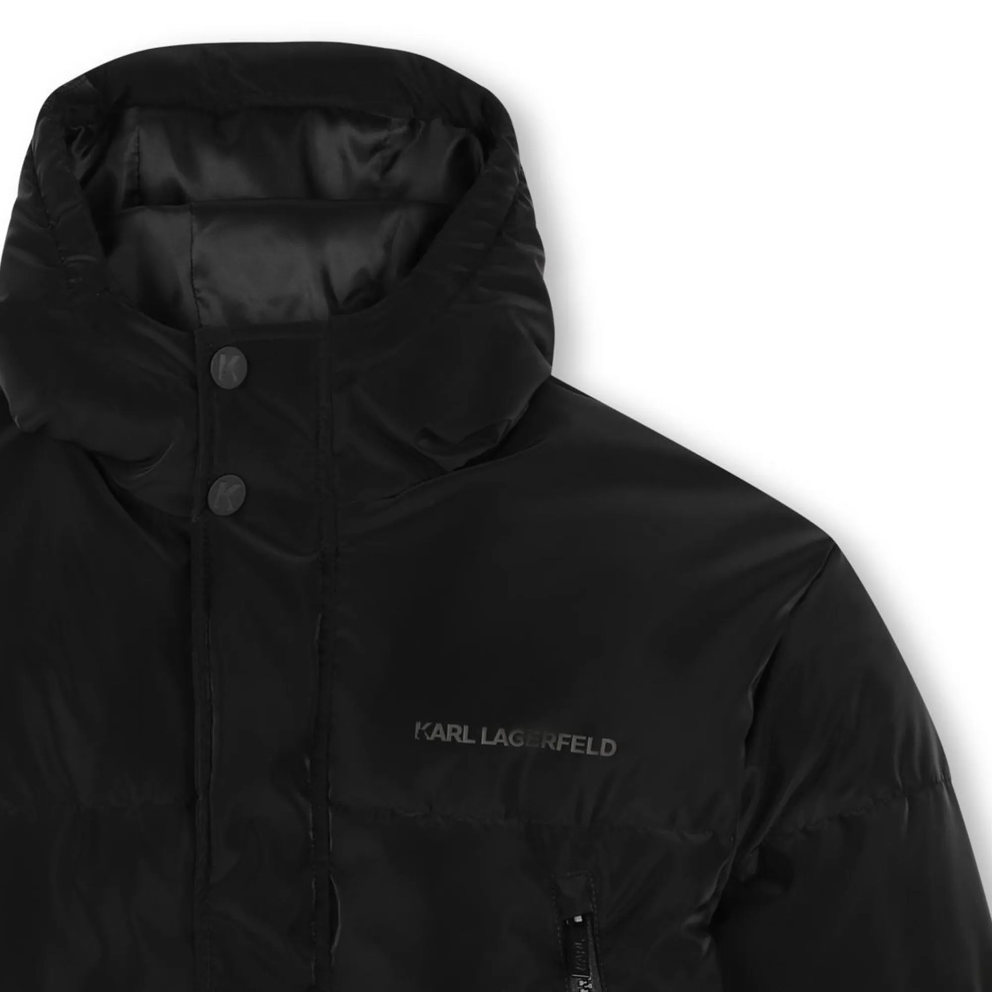 Karl Lagerfeld Black Puffer Jacket