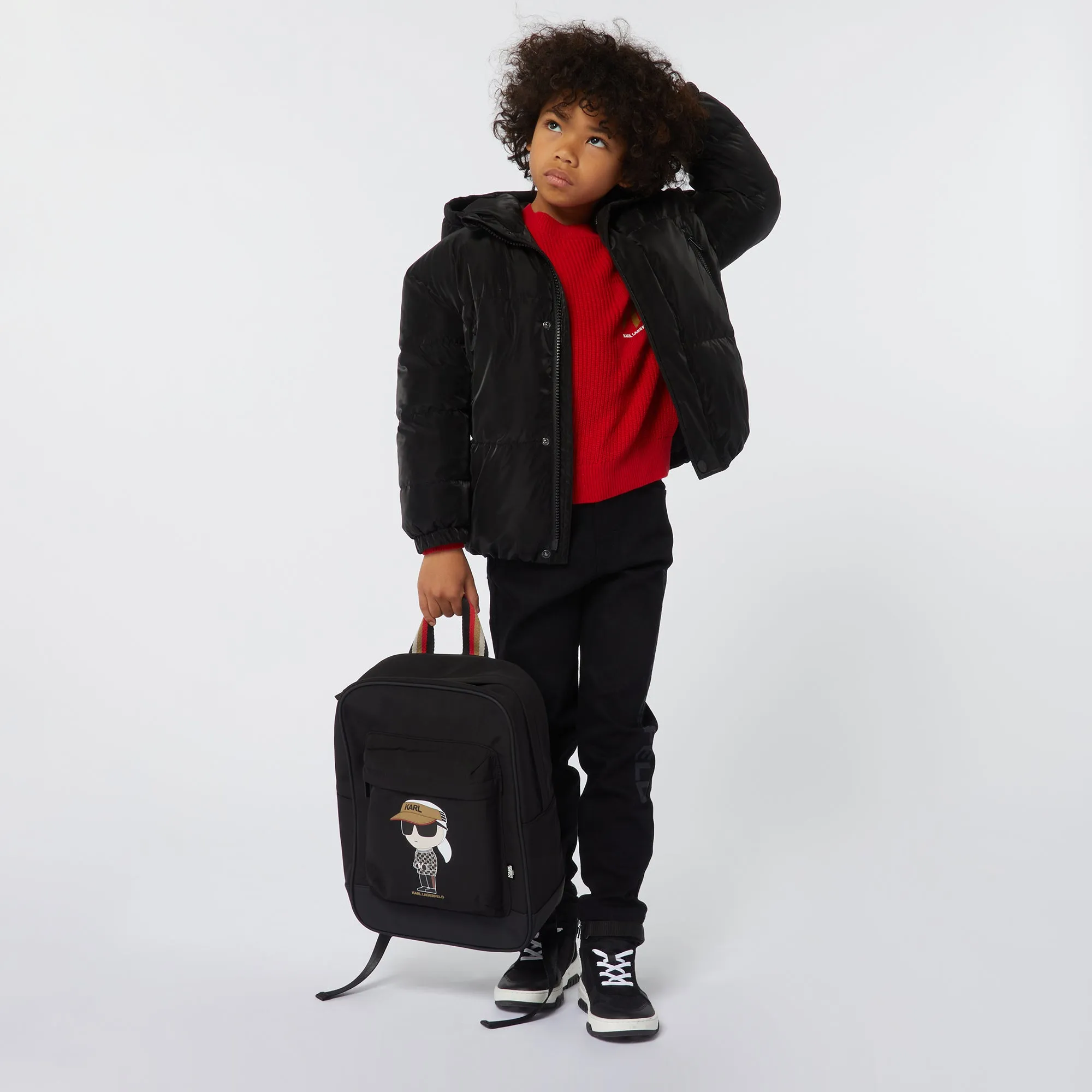 Karl Lagerfeld Black Puffer Jacket
