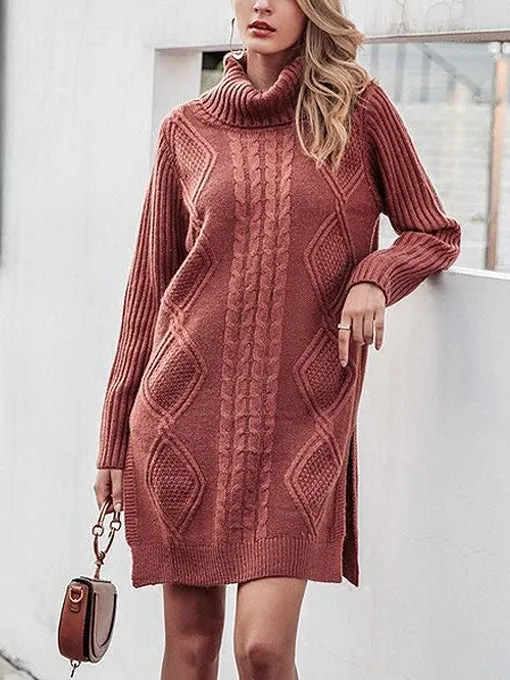 Kelsey Cowl-Neck Knit Dress