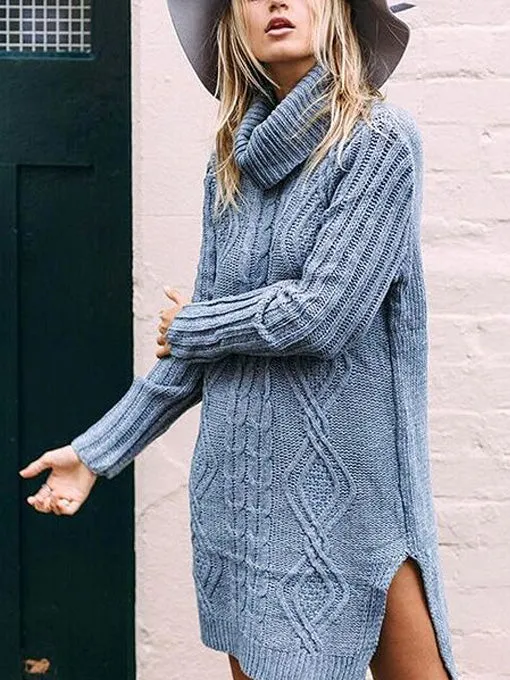 Kelsey Cowl-Neck Knit Dress
