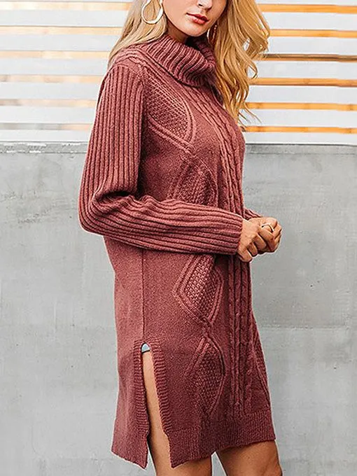 Kelsey Cowl-Neck Knit Dress
