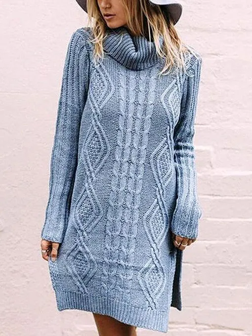 Kelsey Cowl-Neck Knit Dress
