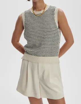 Knowles Textured Knit Vest