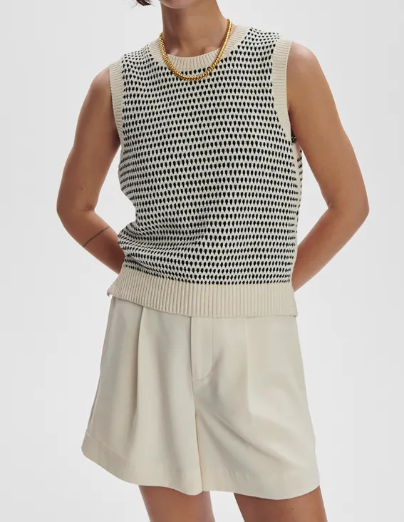 Knowles Textured Knit Vest