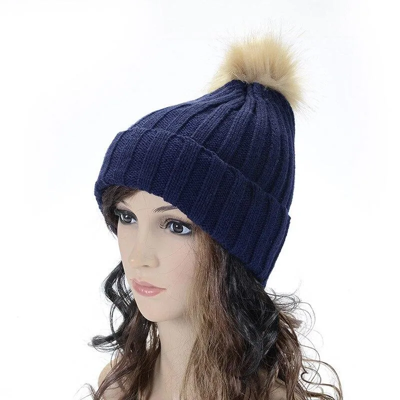 Korean Beanie with Pompon