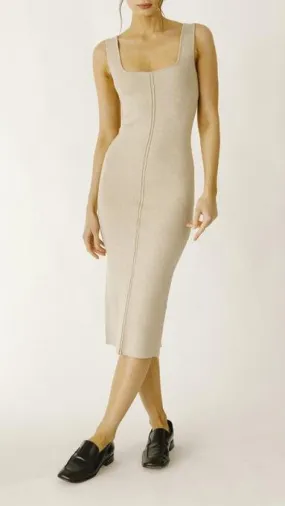 Light Beige Sweater Dress