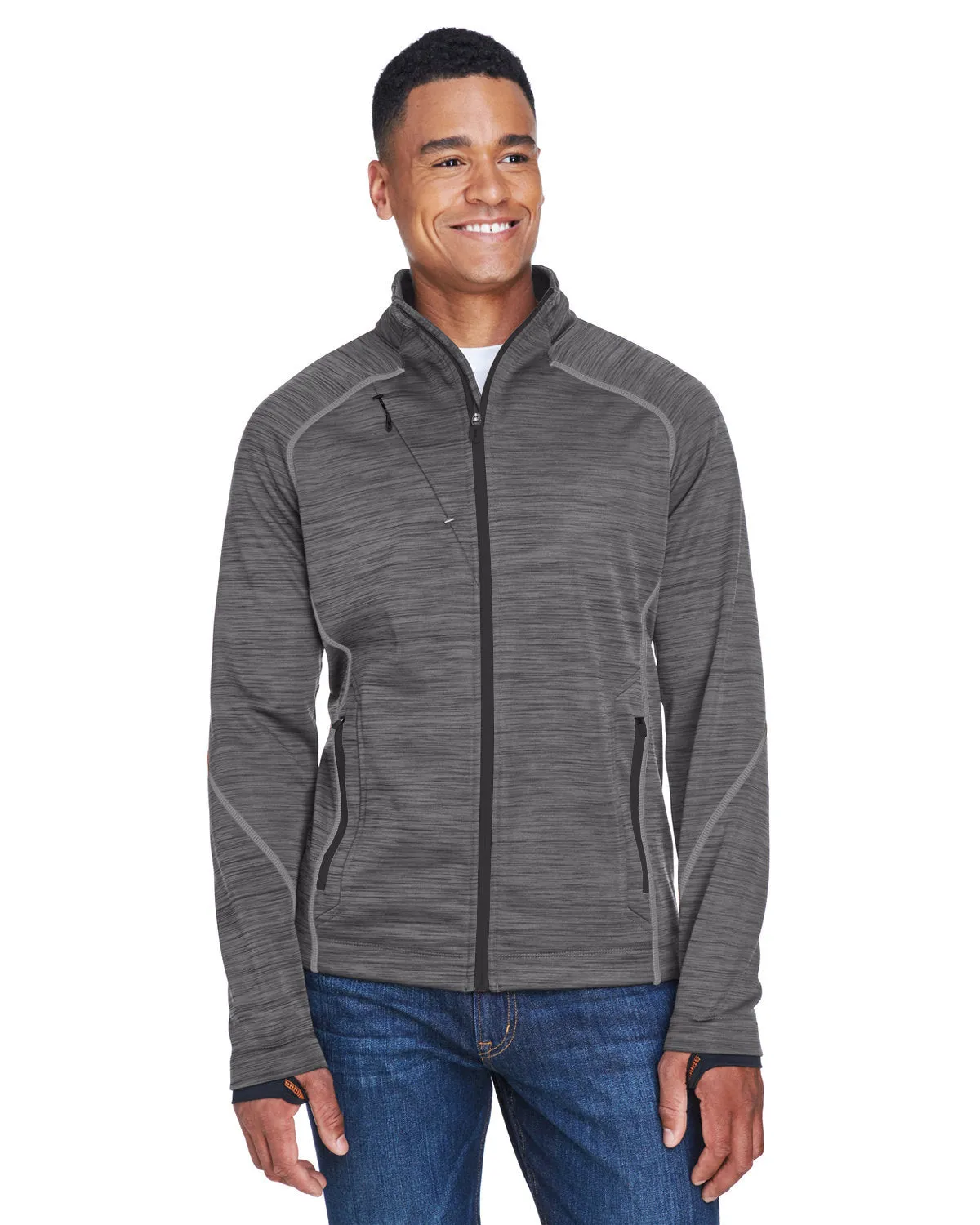 Men's Flux Mélange Bonded Fleece Jacket-88697