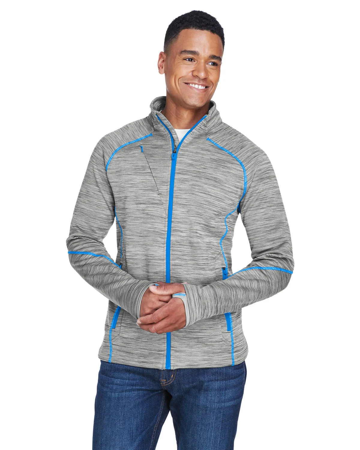 Men's Flux Mélange Bonded Fleece Jacket-88697