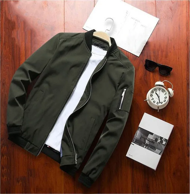 Men's Sleek Bomber Jacket