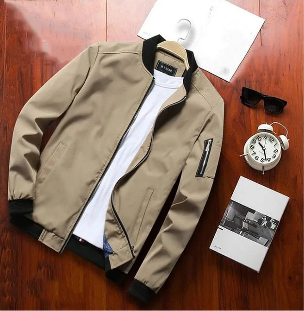 Men's Sleek Bomber Jacket