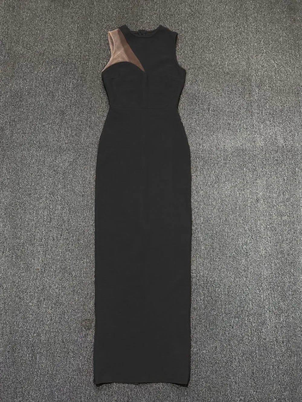 Mesh Sleeveless Bandage Dress