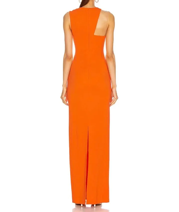 Mesh Sleeveless Bandage Dress