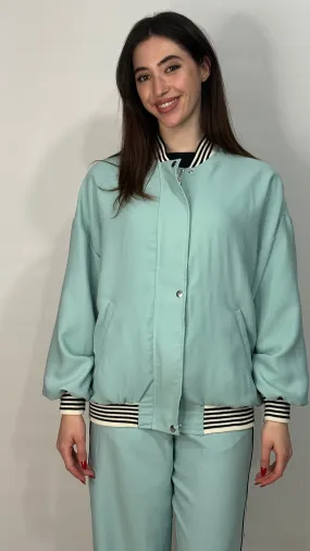 Mint bomber jacket
