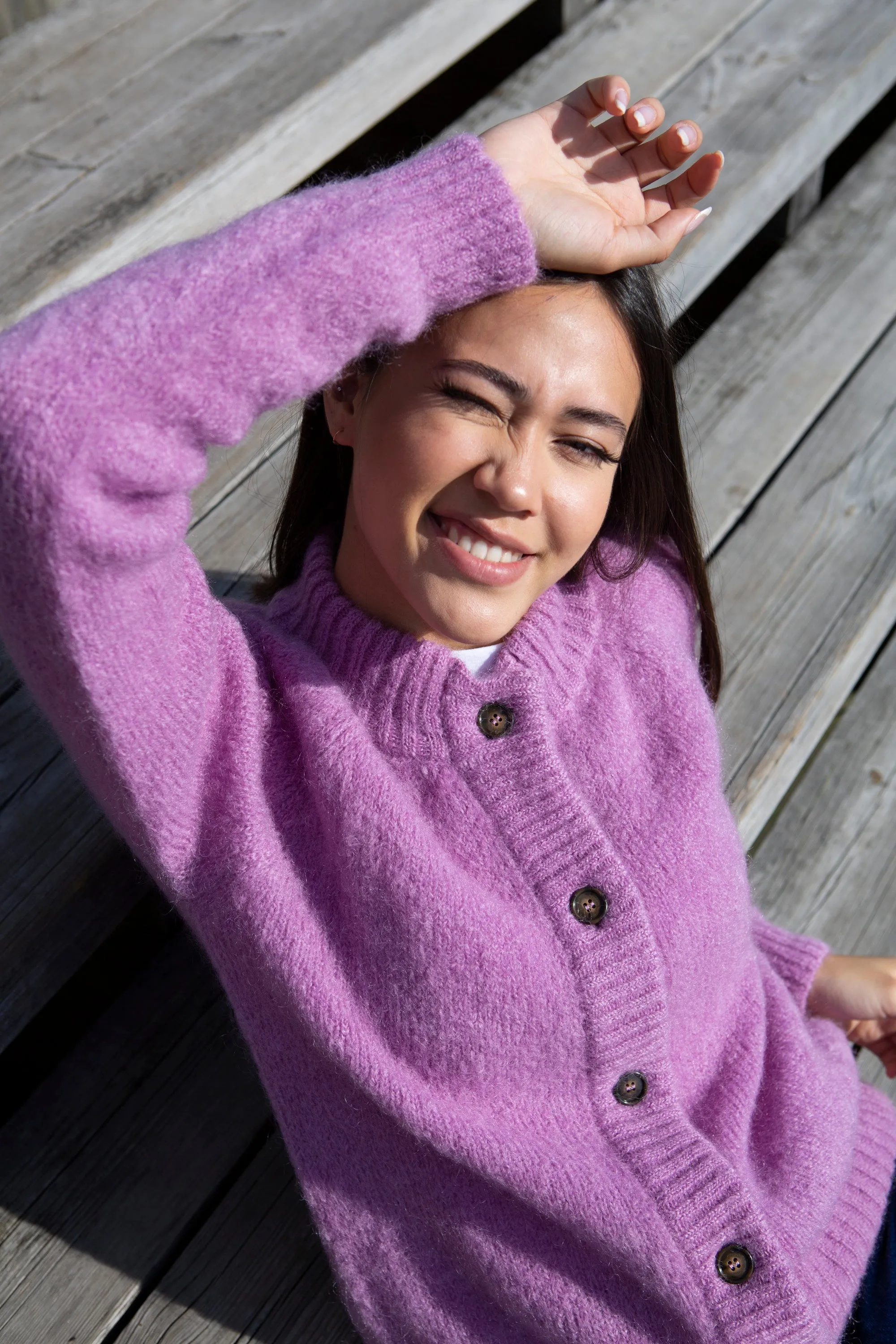 Monty Cardigan INH - Orchid Haze