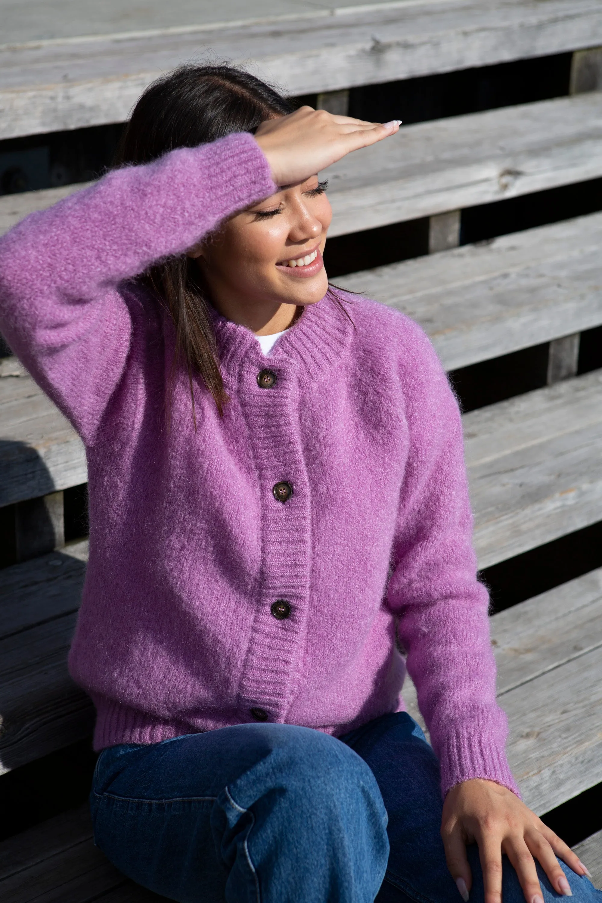 Monty Cardigan INH - Orchid Haze
