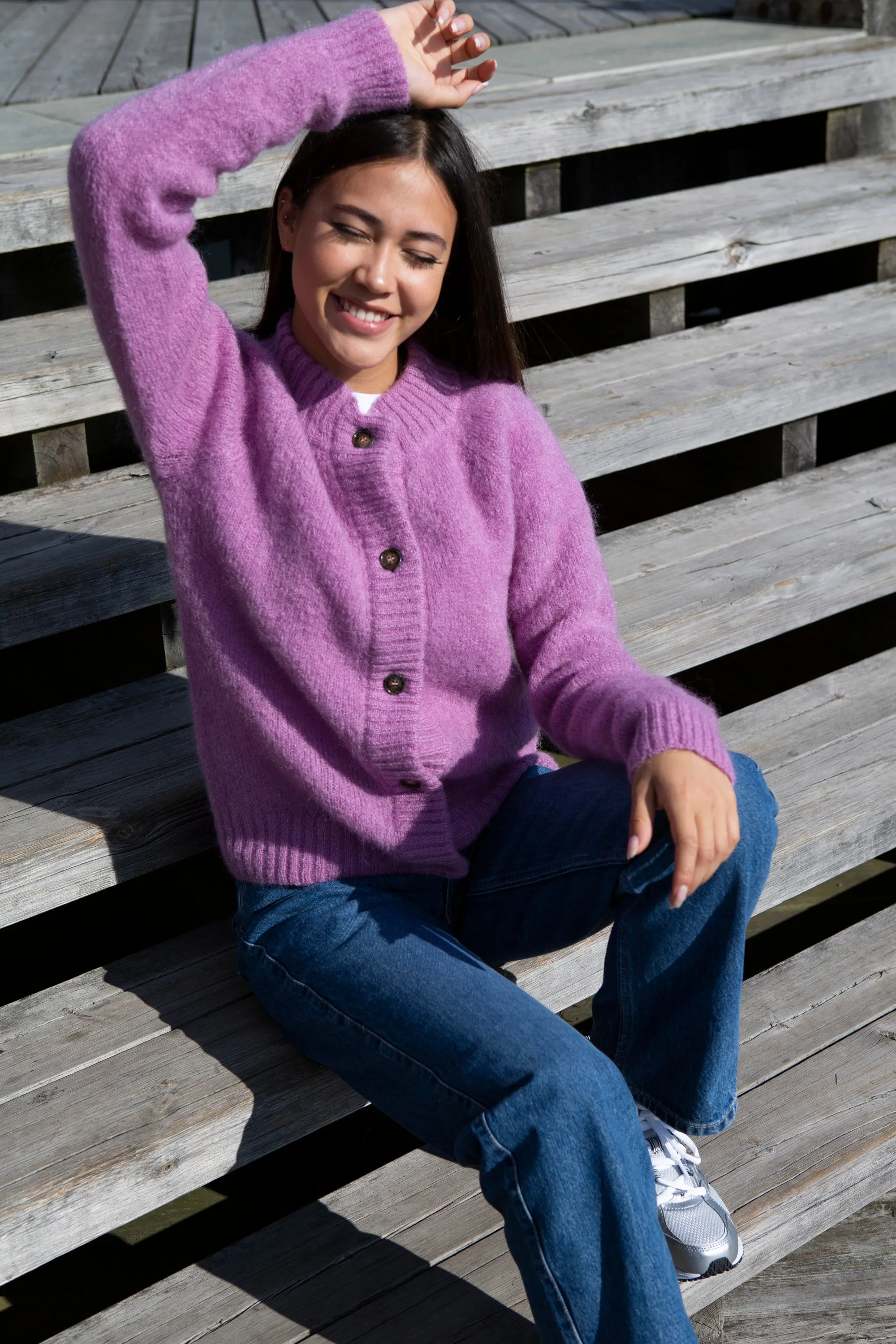 Monty Cardigan INH - Orchid Haze