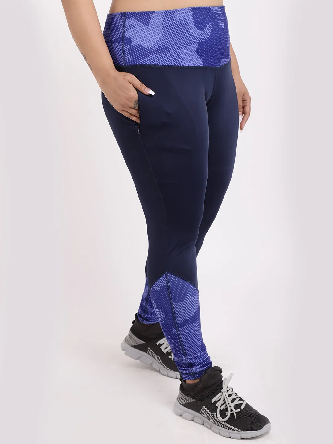 Navy Print Style Diva Leggings
