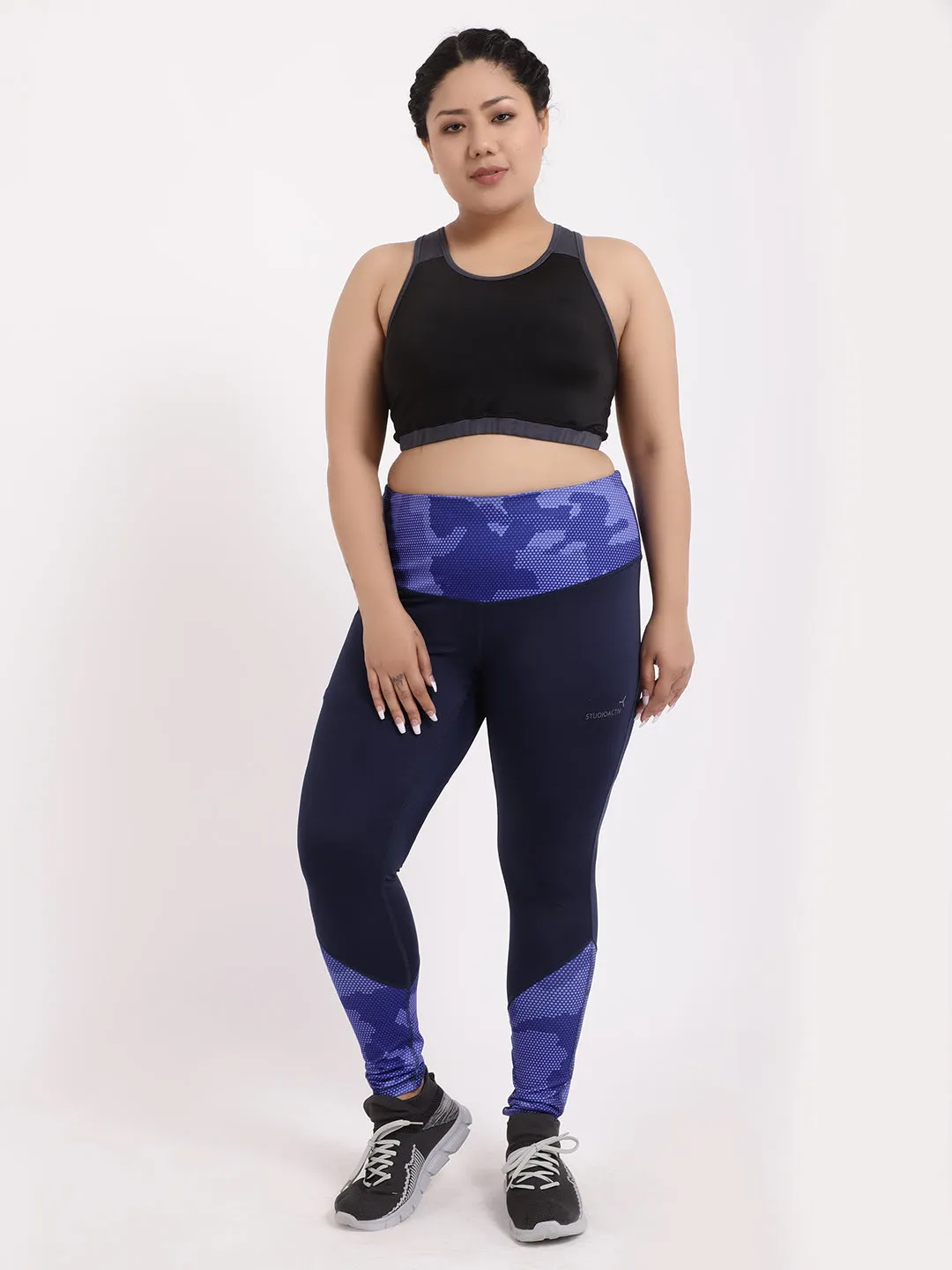 Navy Print Style Diva Leggings