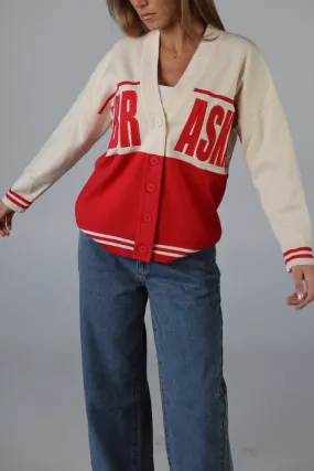 Nebraska Two Toned Cardigan