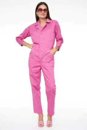 Pistola Tanner Long Sleeve Field Worker Jumpsuit - Fuschia