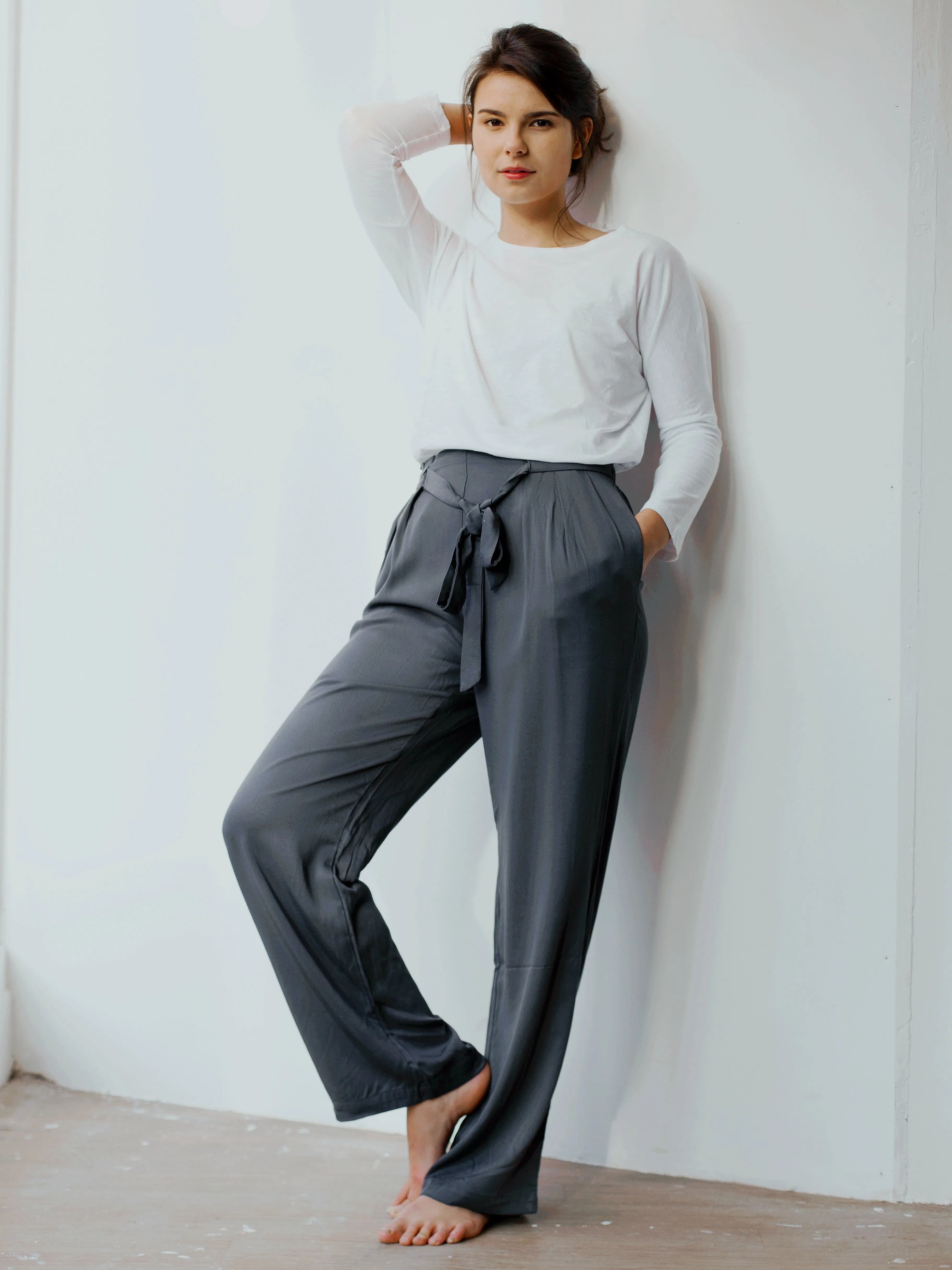 Preloved Grey Bamboo Culottes