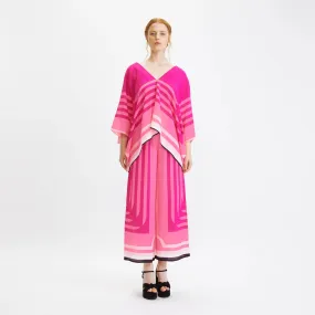 Pretty In Pink Kaftan Jumpsuit For Women By BlackBeads