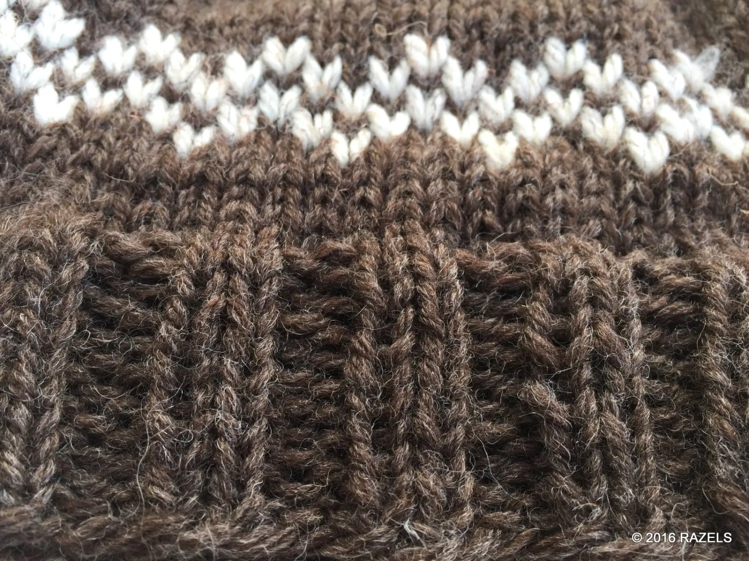 Pure WOOL WINTER Hat Beanie Handknit Warm Water Repellant all Natural Wool Hat