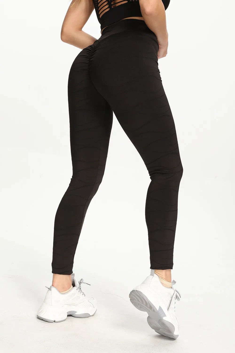 Ripples Ruched Bum Gym Leggings