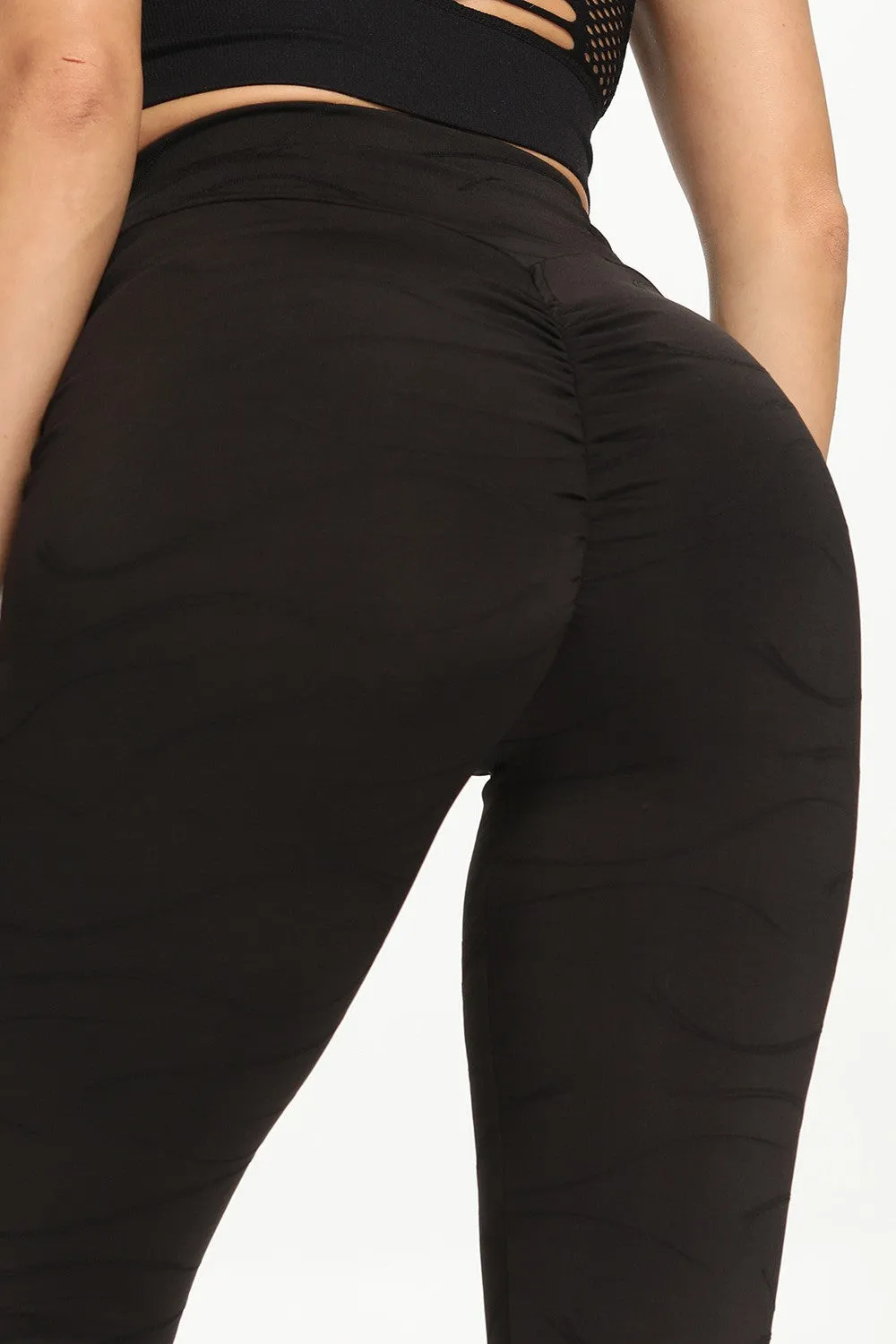 Ripples Ruched Bum Gym Leggings