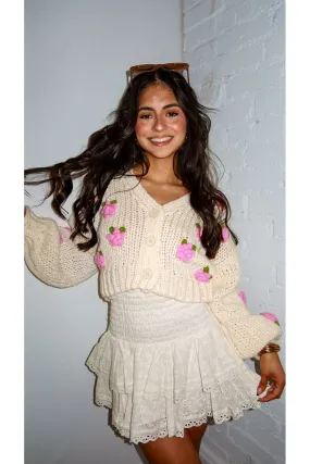 Rose Knit Cardigan