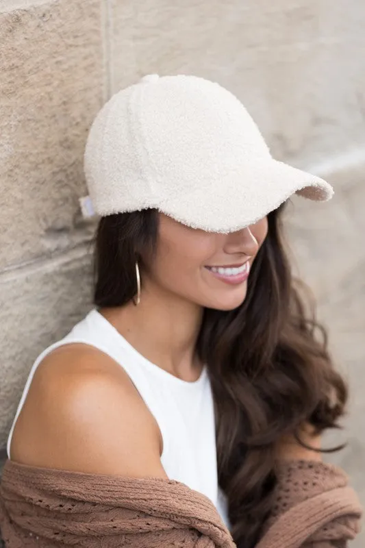 Sherpa Teddy Bear Ball Cap