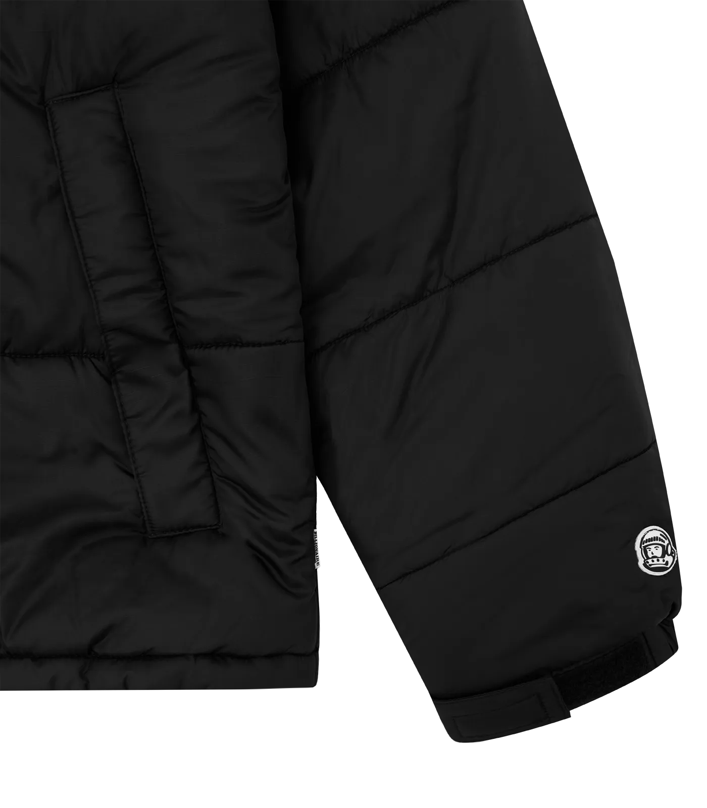 SMALL ARCH LOGO PUFFER JACKET - BLACK