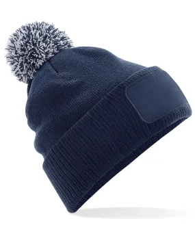 Snowstar® patch beanie | French Navy/Light Grey
