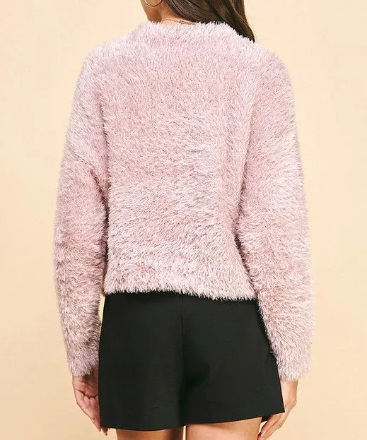 Soft Yarn Sweater Top - Dusty Pink - FINAL SALE