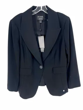 St Johns Bay Size 12 Black Solid NEW Designer Blazer