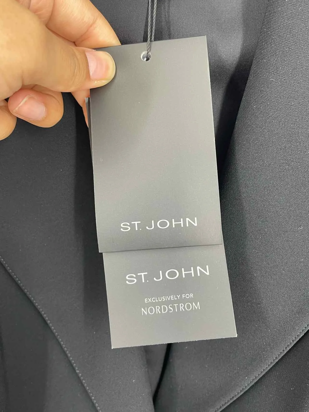 St Johns Bay Size 12 Black Solid NEW Designer Blazer