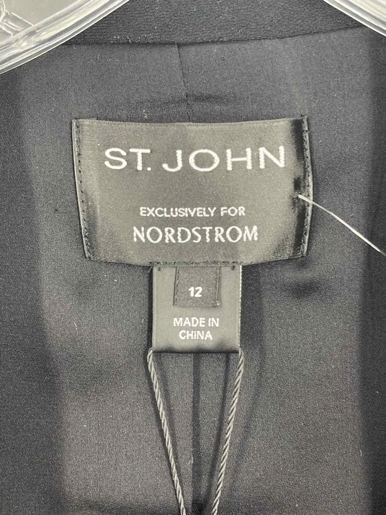St Johns Bay Size 12 Black Solid NEW Designer Blazer