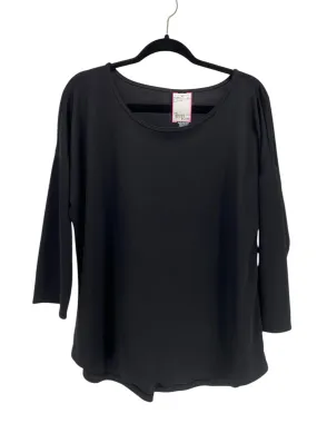 St Johns Bay Women Size XXL Black CD Athleisure Long Sleeve