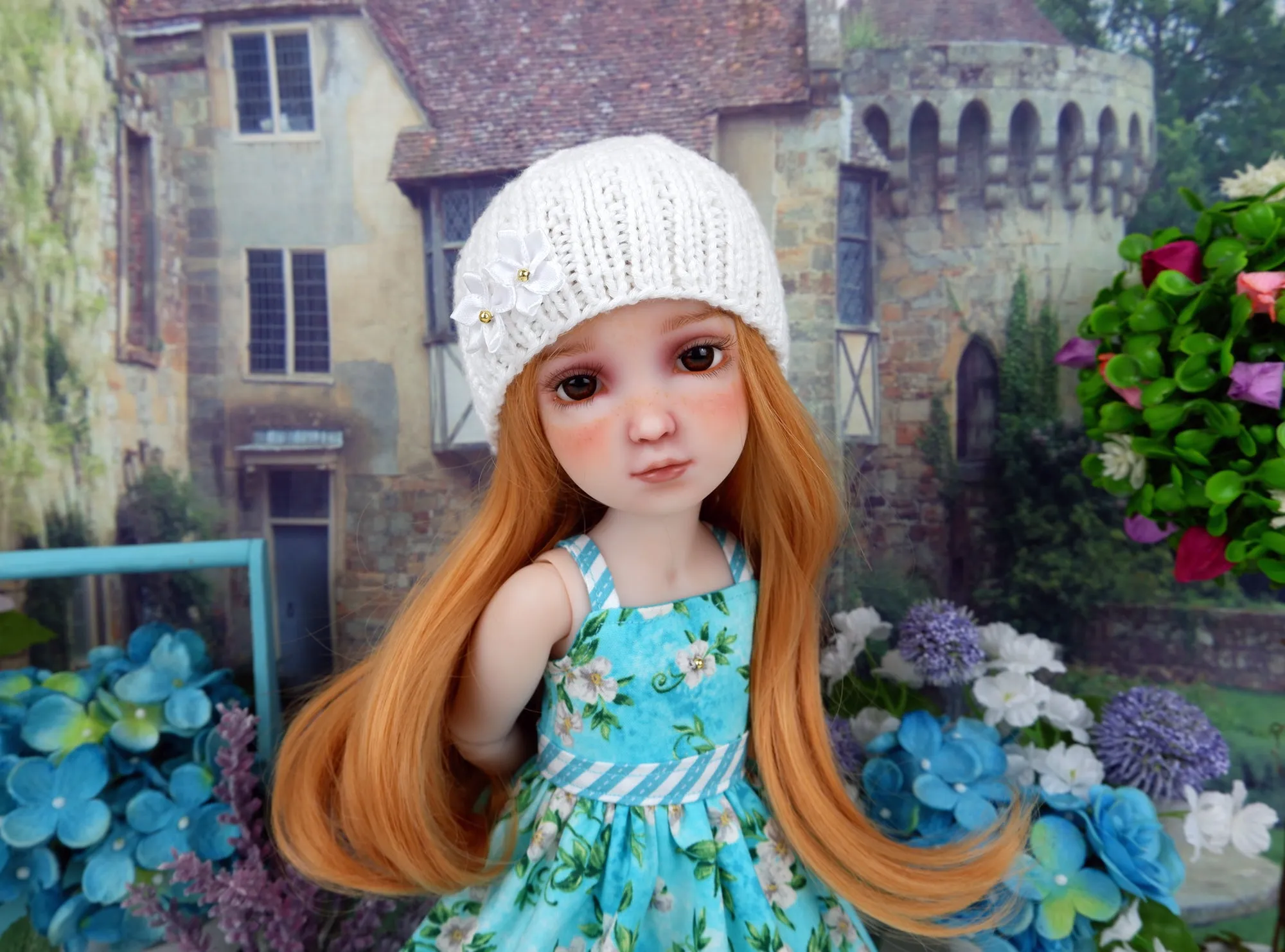 Sweet Gardenia - dress and sweater set with shoes for Ruby Red Fashion Friends doll