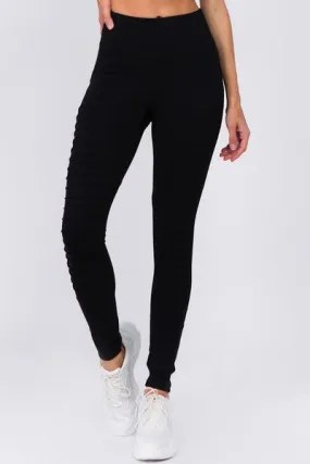 Veda Active High Rise Moto Leggings