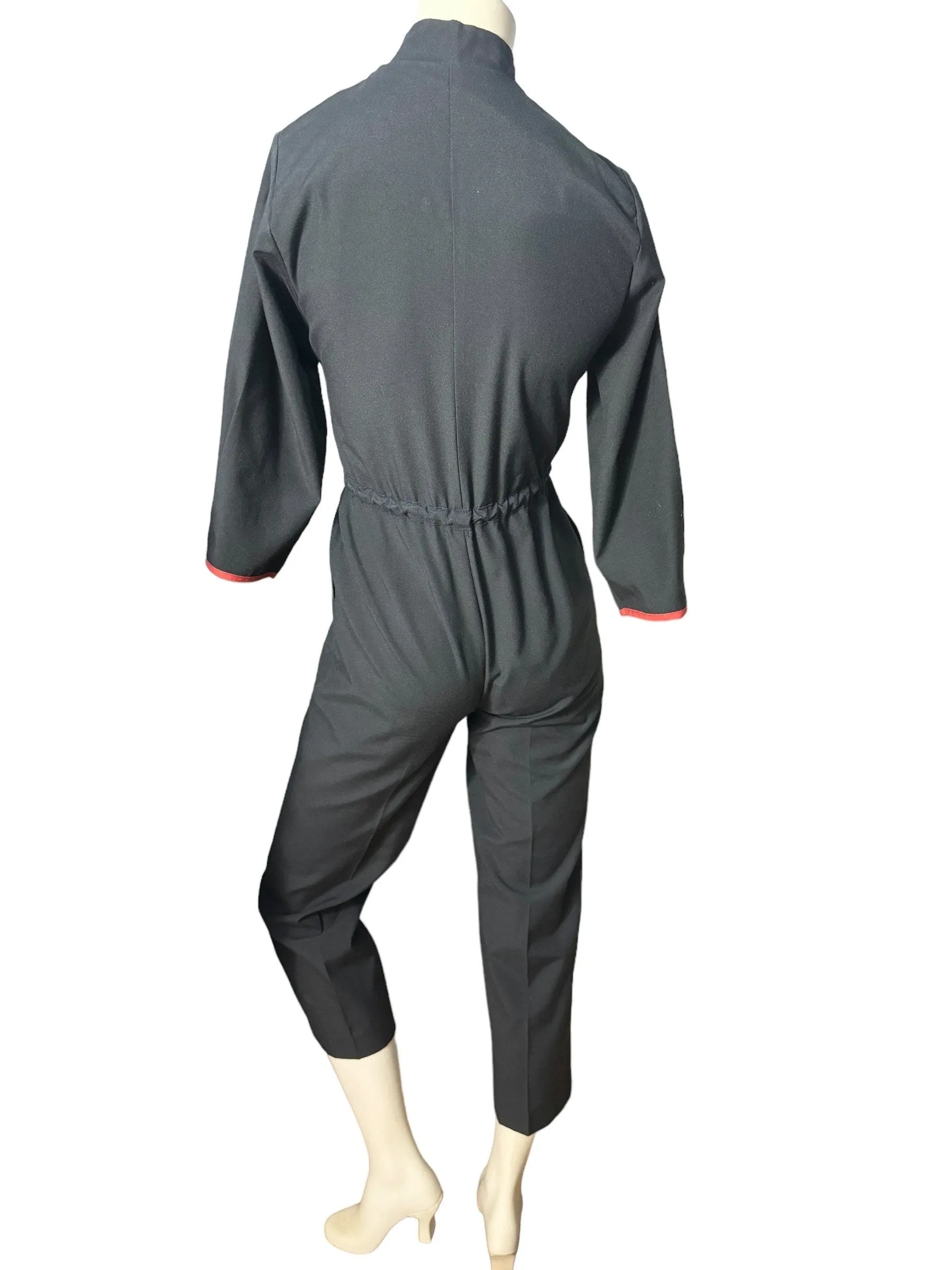 Vintage 80's black jumpsuit S Pance