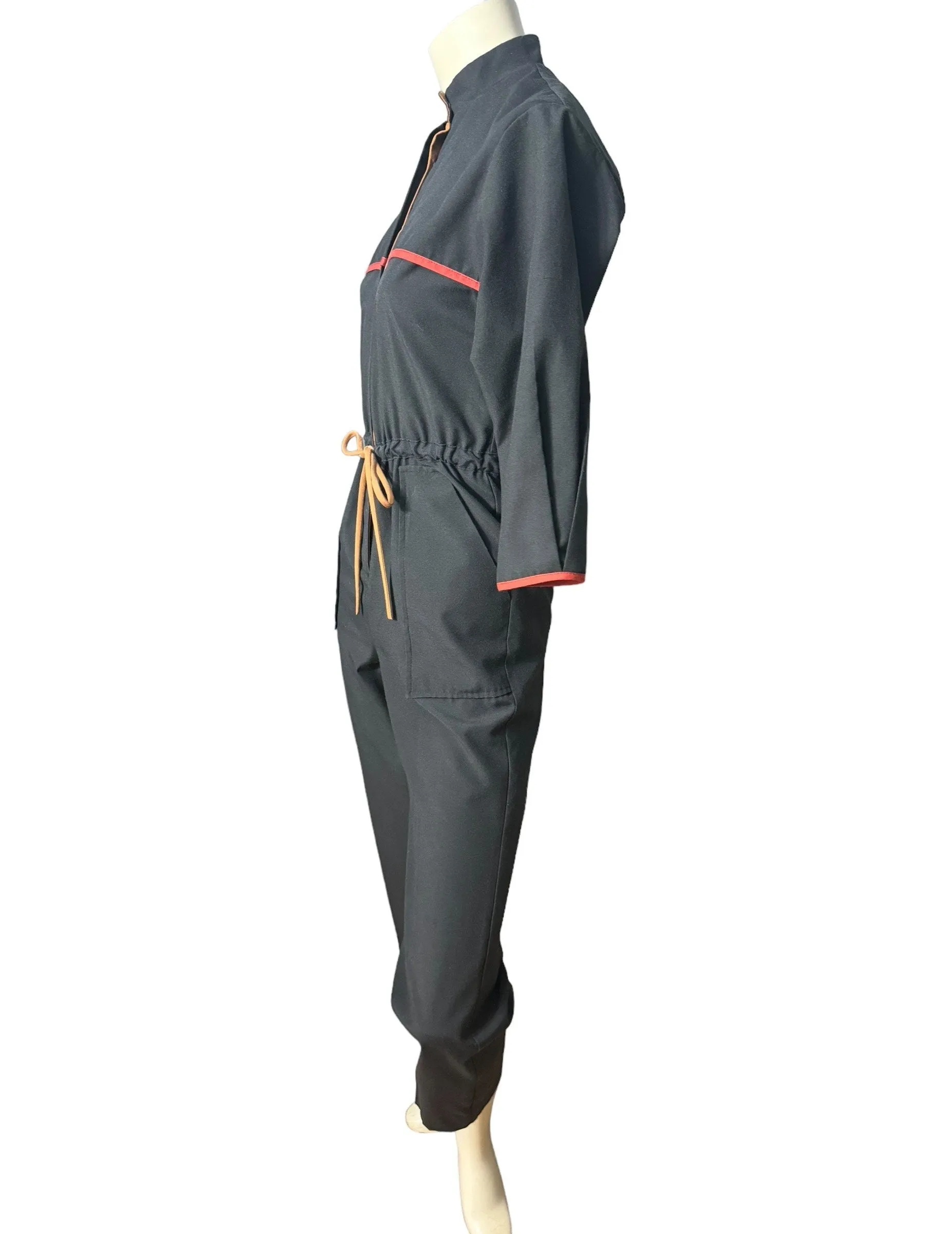 Vintage 80's black jumpsuit S Pance