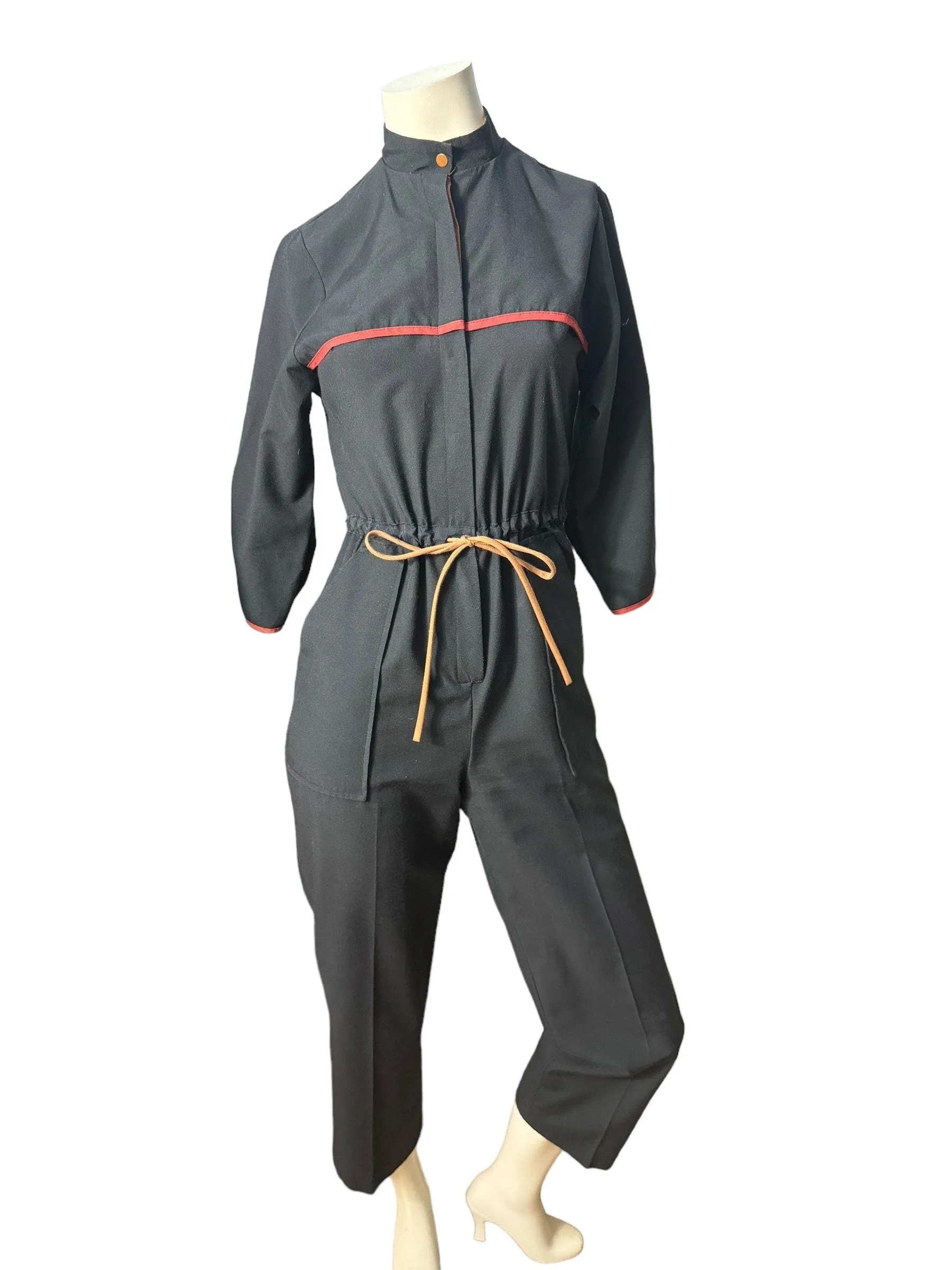 Vintage 80's black jumpsuit S Pance